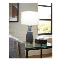 Trend Home 25.75 in. Gray Ceramic Table Lamp by Trend Lighting -Halo Shop gray trend lighting table lamps tt80178 31 1000