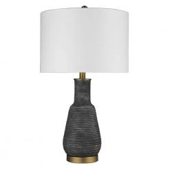 Trend Home 25.75 in. Gray Ceramic Table Lamp by Trend Lighting