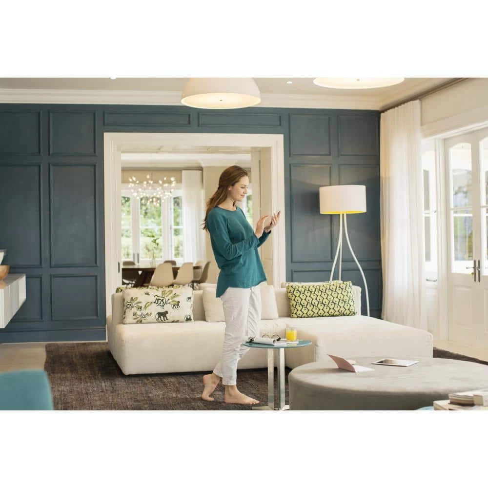 60W Equivalent A19 Dimmable Adjustable CCT (2700K-5000K) Smart Wireless LED Light Bulb in White (2-Pack) by Halo 4 60W Equivalent A19 Dimmable Adjustable CCT (2700K-5000K) Smart Wireless LED Light Bulb in White (2-Pack) by Halo - Image 3