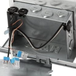 E26 4 in. Aluminum Recessed Lighting Housing for New Construction Ceiling, IC, Air-Tite, Adjustable Socket Bracket by Halo -Halo Shop halo recessed lighting housings e4icatsb 40 1000