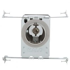 E26 4 in. Aluminum Recessed Lighting Housing for New Construction Ceiling, IC, Air-Tite, Adjustable Socket Bracket by Halo -Halo Shop halo recessed lighting housings e4icatsb a0 1000