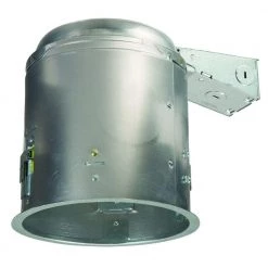 Halo Shop 9 E26 6 in. Aluminum Recessed Lighting Housing for Remodel Ceiling, Insulation Contact, Air-Tite by Halo