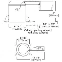 H750 6 in. Aluminum Recessed Lighting Housing for Remodel Ceiling LEDT24 CompliantConnectors, InsulationContact, AirTite by Halo 10 H750 6 in. Aluminum Recessed Lighting Housing for Remodel Ceiling LEDT24 CompliantConnectors, InsulationContact, AirTite by Halo -Halo Shop halo recessed lighting housings h750ricat a0 1000