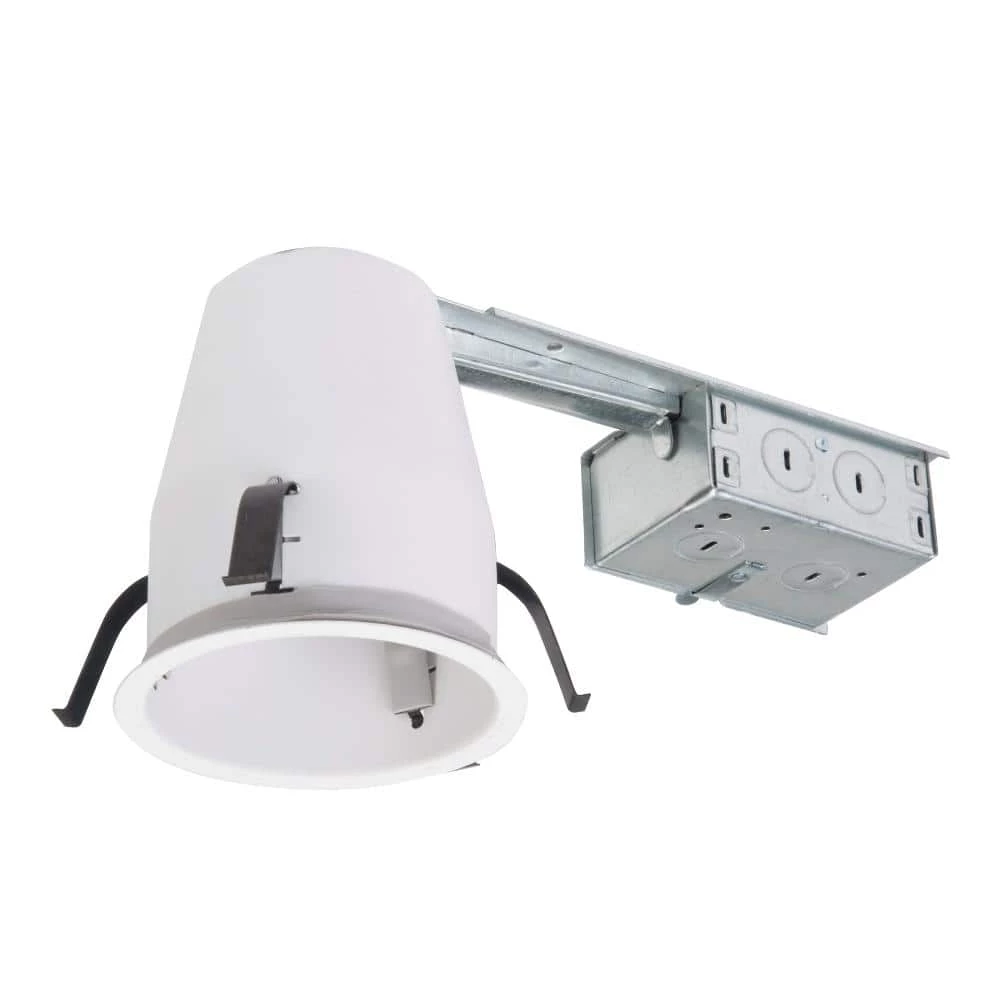H99 4 in. Steel Recessed Lighting Housing for Remodel Ceiling, No Insulation Contact, Air-Tite (6-Pack) by Halo 5 H99 4 in. Steel Recessed Lighting Housing for Remodel Ceiling, No Insulation Contact, Air-Tite (6-Pack) by Halo - Image 3