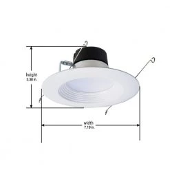 LT 6 in. New Construction IC Housing and Dimmable White Integrated LED Recessed Ceiling Light Retrofit Kit (4-Pack) by Halo 14 LT 6 in. New Construction IC Housing and Dimmable White Integrated LED Recessed Ceiling Light Retrofit Kit (4-Pack) by Halo -Halo Shop halo recessed lighting kits e750icatlt560wh6930 4pk 66 1000