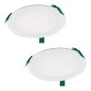 8 in. Selectable CCT New Construction Canless Recessed Integrated LED Kit, (2-Pack) by Halo -Halo Shop halo recessed lighting kits hlb8120v 2pk 64 1000