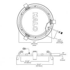 8 in. Selectable CCT and Lumens New Construction Canless Recessed Integrated LED Kit, (2-Pack) by Halo -Halo Shop halo recessed lighting kits hlb8unv 2pk 40 1000