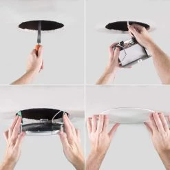 8 in. Selectable CCT and Lumens New Construction Canless Recessed Integrated LED Kit, (6-Pack) by Halo -Halo Shop halo recessed lighting kits hlb8unv 6pk 1d 1000