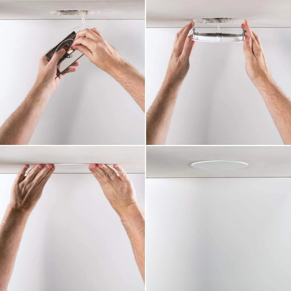 HLBPH 6 in. Selectable CCT New Construction Canless Recessed Downlight w/Remote Driver/Junction Box Integrated LED Kit by Halo 5 HLBPH 6 in. Selectable CCT New Construction Canless Recessed Downlight w/Remote Driver/Junction Box Integrated LED Kit by Halo - Image 3