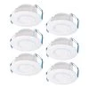 4 in. Selectable CCT Canless Integrated LED New Construction or Remodel Recessed Adjustable Gimbal Kit (6-Pack) by Halo
