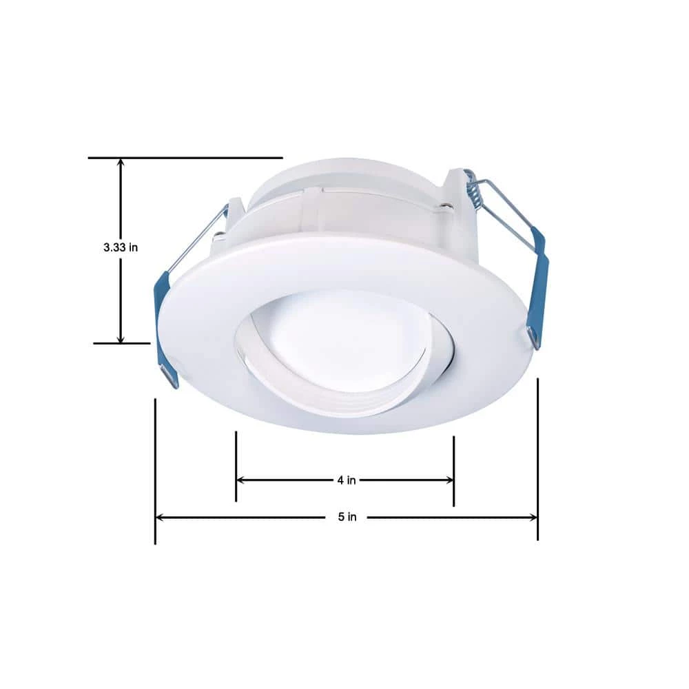 4 in. Selectable CCT Canless Integrated LED New Construction or Remodel Recessed Adjustable Gimbal Kit (6-Pack) by Halo 4 4 in. Selectable CCT Canless Integrated LED New Construction or Remodel Recessed Adjustable Gimbal Kit (6-Pack) by Halo - Image 2