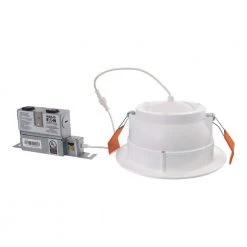 6 in. Selectable CCT Canless Integrated LED New Construction or Remodel Recessed Adjustable Gimbal Kit (6-Pack) by Halo -Halo Shop halo recessed lighting kits ra6dm 6pk 1f 1000