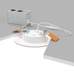 RL6-DM 6 in. White New Construction Integrated LED Recessed Night Light Retrofit Module Kit w/Selectable CCT 1000 Lumens by Halo -Halo Shop halo recessed lighting kits rl6069nlwhdmr 77 1000