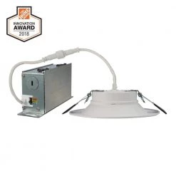 RL 6 in. 2700K-5000K Selectable CCT Remodel Recessed Integrated LED Kit with White Direct Mount (2-Pack) by Halo -Halo Shop halo recessed lighting kits rl6dm 2pk 66 1000