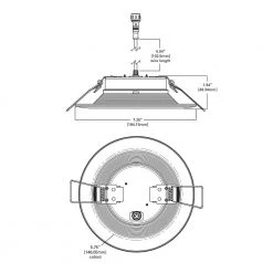 RL 6 in. Color Selectable New Construction or Remodel Canless Recessed Integrated LED Kit with Mount Frame (4-Pack) by Halo -Halo Shop halo recessed lighting kits rl6dm hl6rsmf 4pk 66 1000