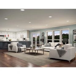 4 in. Canless Downlight New Construction Round, 2700 CCT Integrated LED Recessed Light Kit, Direct Mount White Trim by Halo -Halo Shop halo recessed lighting kits smd4r6927whdm 31 1000