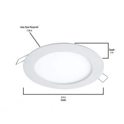 SMD-DM 6 in. 3000K Remodel Canless Lens White Round Integrated LED Recessed Light Kit Surface Mount Trim Kit by Halo -Halo Shop halo recessed lighting kits smd6r6930whdm a0 1000