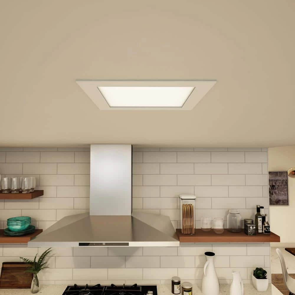 SMD-DM 6 in. Square Canless 3000k Color Temperature Remodel Integrated LED Recessed Light Kit by Halo 5 SMD-DM 6 in. Square Canless 3000k Color Temperature Remodel Integrated LED Recessed Light Kit by Halo - Image 3
