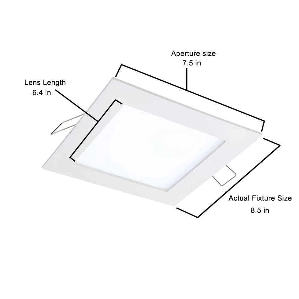 SMD-DM 6 in. Square 5000k Color Temperature Remodel Canless Recessed Integrated LED Kit by Halo 7 SMD-DM 6 in. Square 5000k Color Temperature Remodel Canless Recessed Integrated LED Kit by Halo - Image 5