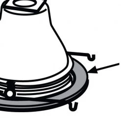 6 in. Recessed Ceiling Light Gasket Kit for California Title 24 by Halo 7 6 in. Recessed Ceiling Light Gasket Kit for California Title 24 by Halo -Halo Shop halo recessed lighting parts and accessories ga attrim 6pk 4f 1000