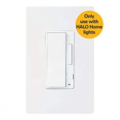 Home In-Wall Bluetooth Accessory Wireless Remote Control Dimmer, White by Halo -Halo Shop halo recessed lighting parts and accessories hiwac1ble40awh 66 1000