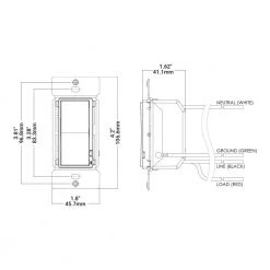 In-Wall Bluetooth Wireless Remote Control Accessory ON/OFF Switch, White by Halo -Halo Shop halo recessed lighting parts and accessories hiwacs1ble40awh 40 1000