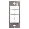 Home In-Wall Bluetooth Battery-Powered Wireless Remote Control Multi-Room Scene Keypad, White by Halo