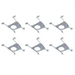HL 4 in. Mounting Frame for Round and Square Canless Recessed Fixtures (6-Pack) by Halo