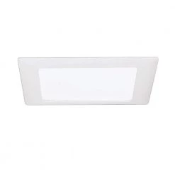 Halo Shop 5 9 in. White Recessed Ceiling Light Square Trim with Glass Albalite Lens by Halo