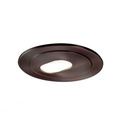 Low-Voltage 4 in. Tuscan Bronze Recessed Ceiling Light Trim with Adjustable Slot Aperture by Halo
