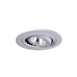 Halo Shop 24 1.75 in. Aperture White Recessed Low-Voltage Gimbal Trim for 4 in. Recessed Housing by Halo