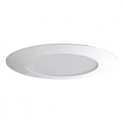 170 Series 6 in. White Recessed Trim Lensed Showerlight with Reflector and Frosted Albalite Lens by Halo