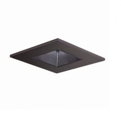 3 in. Tuscan Bronze Recessed Ceiling Light Square Adjustable Baffle Trim by Halo