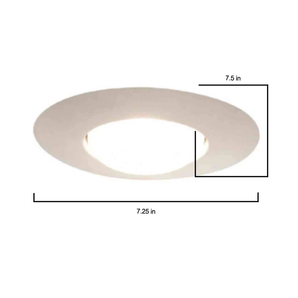 301 Series 6 in. White Recessed Ceiling Light Open Splay Trim by Halo 5 301 Series 6 in. White Recessed Ceiling Light Open Splay Trim by Halo - Image 3