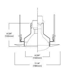 301 Series 6 in. White Recessed Ceiling Light Open Splay Trim by Halo 13 301 Series 6 in. White Recessed Ceiling Light Open Splay Trim by Halo -Halo Shop halo recessed lighting trims 301p 4f 1000