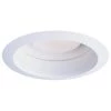 30 Series 6 in. White Recessed Ceiling Light Fixture Trim Kit with Air-Tite Baffle and Reflector by Halo
