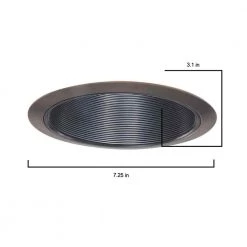 6 in. Tuscan Bronze Recessed Ceiling Light Black Coilex Baffle and Trim by Halo -Halo Shop halo recessed lighting trims 310tbz 40 1000