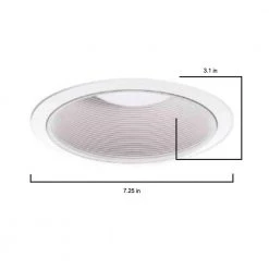 310 Series 6 in. White Recessed Ceiling Light Fixture Trim with Coilex Baffle by Halo -Halo Shop halo recessed lighting trims 310w a0 1000