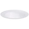 E26 Series 4 in. White Recessed Ceiling Light Plastic Step Baffle with White Trim Ring by Halo -Halo Shop halo recessed lighting trims 4001wb 64 1000