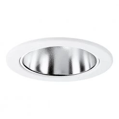 E26 Series 4 in. Clear Recessed Ceiling Light Specular Reflector with White Trim Ring by Halo