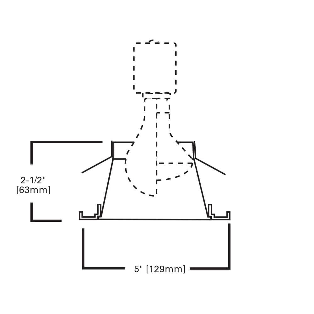 E26 Series 4 in. Clear Recessed Ceiling Light Specular Reflector with White Trim Ring by Halo 4 E26 Series 4 in. Clear Recessed Ceiling Light Specular Reflector with White Trim Ring by Halo - Image 2