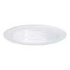 4 in. White Recessed Light Baffle with White Trim by Halo -Halo Shop halo recessed lighting trims 4013wb 64 1000