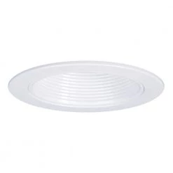 4 in. White Recessed Light Baffle with White Trim by Halo