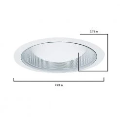 6 in. White Recessed Ceiling Light Baffle and Trim Ring by Halo 7 6 in. White Recessed Ceiling Light Baffle and Trim Ring by Halo -Halo Shop halo recessed lighting trims 410w 40 1000