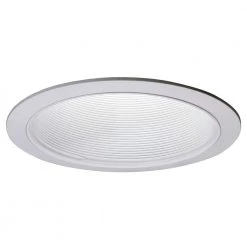 E26 Series 6 in. White Recessed Ceiling Light Baffle with White Trim Ring by Halo