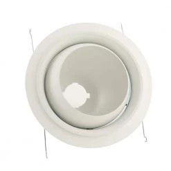 6 in. White Recessed Ceiling Light Trim with Regressed Adjustable Eyeball by Halo 10 6 in. White Recessed Ceiling Light Trim with Regressed Adjustable Eyeball by Halo -Halo Shop halo recessed lighting trims 420w a0 1000