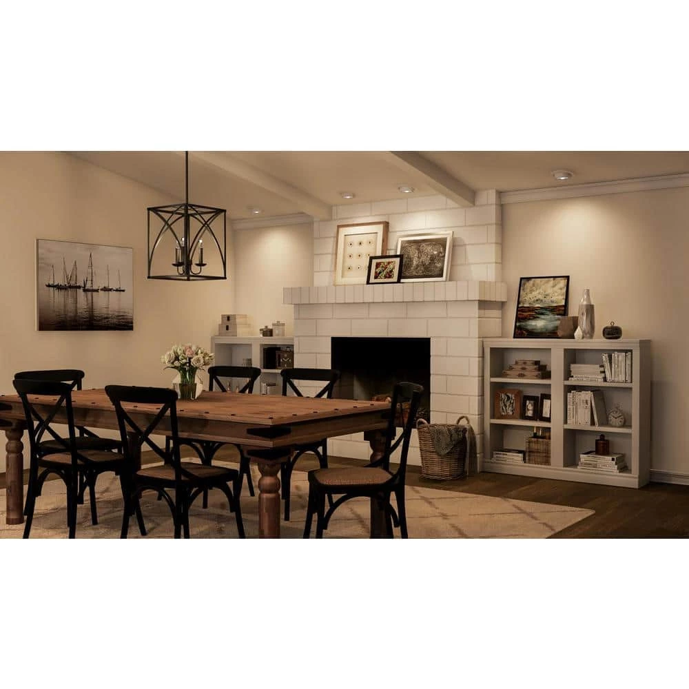 6 in. White Recessed Ceiling Light Trim with Regressed Adjustable Eyeball by Halo 4 6 in. White Recessed Ceiling Light Trim with Regressed Adjustable Eyeball by Halo - Image 2