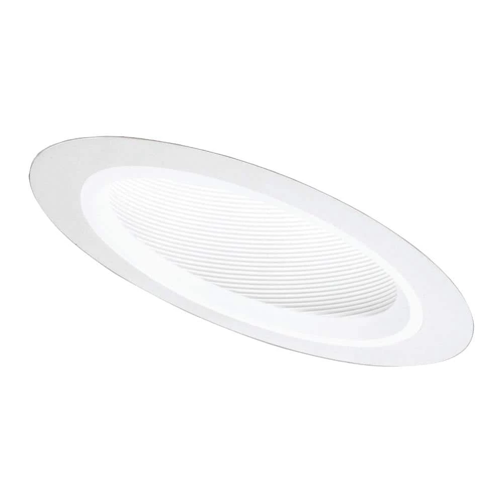 6 in. White Recessed Lighting Sloped Ceiling Trim with Coilex Baffle by Halo 3 6 in. White Recessed Lighting Sloped Ceiling Trim with Coilex Baffle by Halo