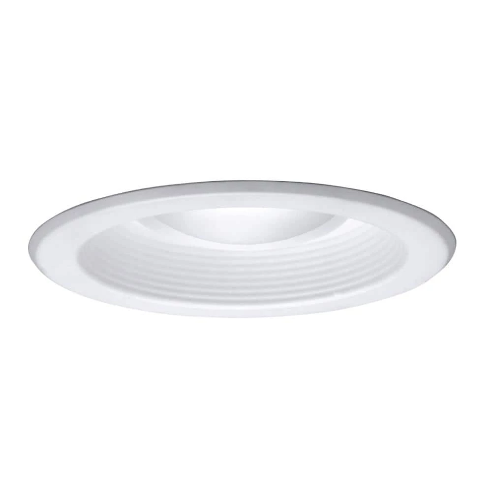 5 in. White Recessed Ceiling Light with Baffle Trim by Halo 3 5 in. White Recessed Ceiling Light with Baffle Trim by Halo