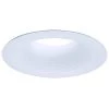 E26 Series 6 in. White Recessed Ceiling Light Perftex Baffle with Self Flanged White Trim Ring by Halo -Halo Shop halo recessed lighting trims 6110wb 64 1000
